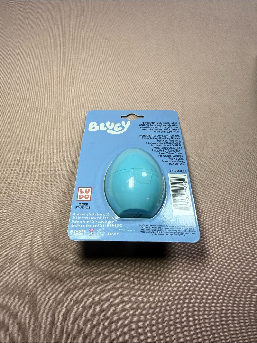 Bluey Taste Beauty Berry Fun Flavored Egg Mold Lip Balm Easter Holiday Gift NWT - Picture 3 of 5